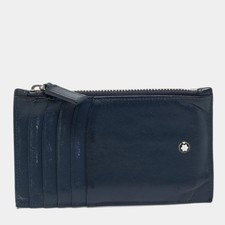 Porte-cartes zippé en cuir